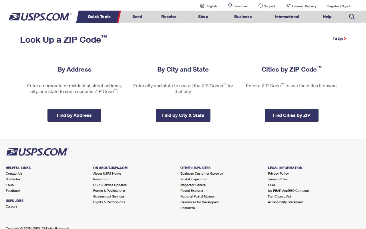 Atwater ZIP lookup USPS address verification